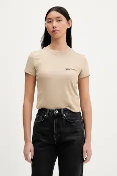 Karl Lagerfeld Jeans tricou din bumbac culoarea alb, A1W17004 imagine