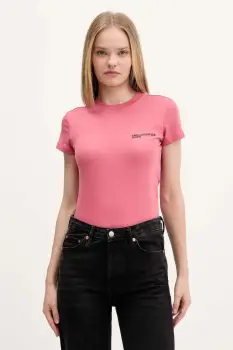 Karl Lagerfeld Jeans tricou din bumbac culoarea alb, A1W17004 imagine