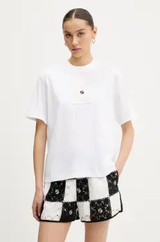 Karl Lagerfeld Jeans tricou din bumbac culoarea alb, A2W17096 imagine