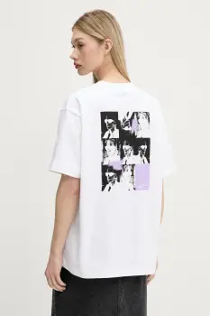 Karl Lagerfeld Jeans tricou din bumbac culoarea alb, A3W17053 imagine