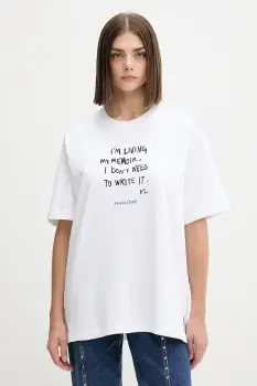 Karl Lagerfeld Jeans tricou din bumbac culoarea alb, A4W17009 imagine