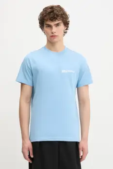 Karl Lagerfeld Jeans tricou din bumbac culoarea alb, cu imprimeu, A1M17003 imagine