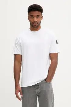 Karl Lagerfeld Jeans tricou din bumbac culoarea alb, uni, A3M17003 imagine