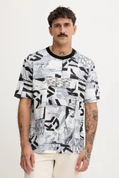 Karl Lagerfeld Jeans tricou din bumbac culoarea gri, cu imprimeu, A4M17031 imagine