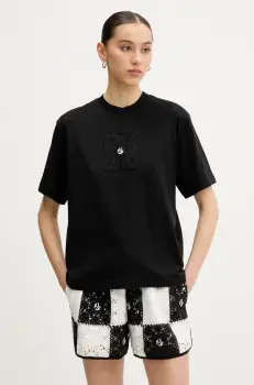 Karl Lagerfeld Jeans tricou din bumbac culoarea negru, A2W17096 imagine