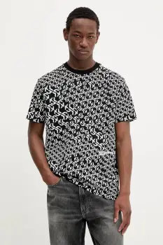 Karl Lagerfeld Jeans tricou din bumbac culoarea negru, A3M17114 imagine