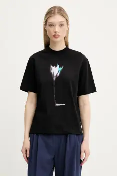 Karl Lagerfeld Jeans tricou din bumbac culoarea negru, A3W17041 imagine