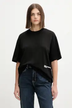 Karl Lagerfeld Jeans tricou din bumbac culoarea negru, A4W17096 imagine