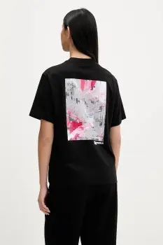 Karl Lagerfeld Jeans tricou din bumbac culoarea negru, B1W17058 imagine