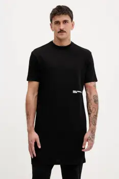 Karl Lagerfeld Jeans tricou din bumbac culoarea negru, cu imprimeu, A4M17027 imagine