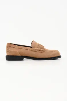 Karl Lagerfeld loafers slip-on pentru femei din piele intoarsa Mia imagine