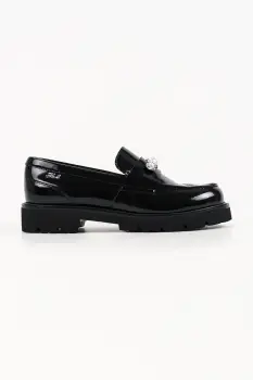Karl Lagerfeld loafers slip-on pentru femei din piele Lowell imagine