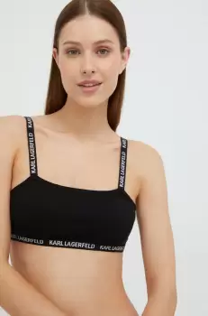 Karl Lagerfeld maiou de pijama culoarea negru imagine