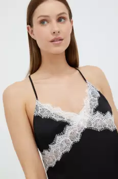 Karl Lagerfeld maiou de pijama culoarea negru imagine