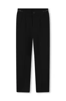 Karl Lagerfeld pantaloni copii culoarea negru, neted, Z30264 imagine
