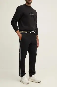 Karl Lagerfeld pantaloni de lounge culoarea negru, neted, 246M4400 imagine