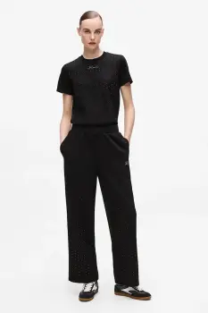 Karl Lagerfeld pantaloni de trening culoarea gri, cu imprimeu, A4W10089 imagine