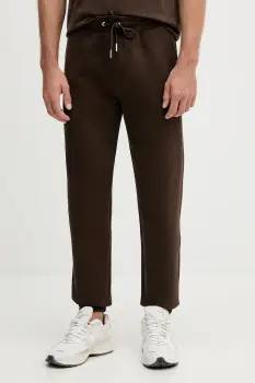 Karl Lagerfeld pantaloni de trening culoarea maro, uni, 554908.705013 imagine