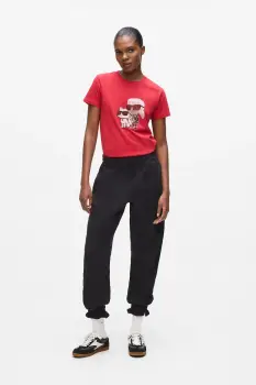 Karl Lagerfeld pantaloni de trening culoarea negru, uni, A4W10099 imagine