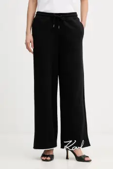 Karl Lagerfeld pantaloni de trening culoarea negru, uni, B1W10021 imagine