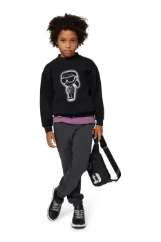 Karl Lagerfeld pantaloni de trening pentru copii culoarea gri, uni, Z30630 imagine