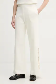 Karl Lagerfeld pantaloni pentru femei, din bumbac imagine