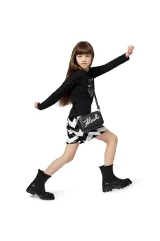 Karl Lagerfeld pantaloni scurti copii culoarea negru, cu imprimeu, Z30591 imagine