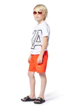 Karl Lagerfeld pantaloni scurti de baie copii culoarea portocaliu, Z30411 imagine
