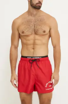 Karl Lagerfeld pantaloni scurti de baie culoarea rosu, A1M46054 imagine