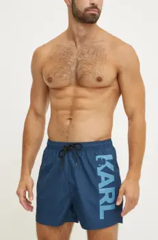 Karl Lagerfeld pantaloni scurti de baie culoarea turcoaz, A1M46013 imagine