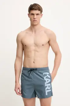 Karl Lagerfeld pantaloni scurti de baie culoarea turcoaz, A1M46013 imagine