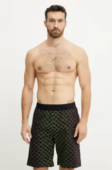 Karl Lagerfeld pantaloni scurti de lounge barbati, culoarea negru, 552689.265708 imagine