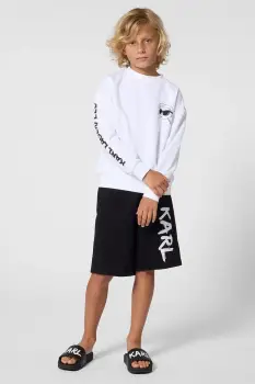 Karl Lagerfeld pantaloni scurti de trening pentru copii, cu bumbac imagine