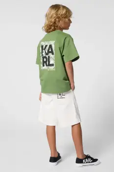 Karl Lagerfeld pantaloni scurti din bumbac pentru copii imagine