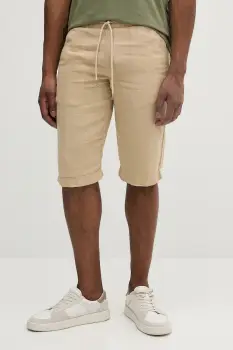 Karl Lagerfeld pantaloni scurti  din in culoarea bej, 552815.265816 imagine