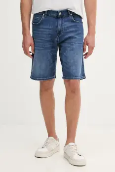 Karl Lagerfeld pantaloni scurti pentru barbati, din denim KL-SCOT imagine
