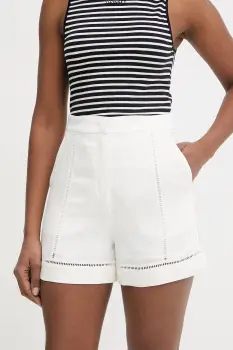 Karl Lagerfeld pantaloni scurti pentru femei,cu amestec de in imagine