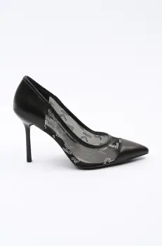 Karl Lagerfeld pantofi cu toc SARABANDE culoarea negru, KL30925A imagine