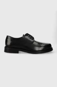 Karl Lagerfeld pantofi de piele KRAFTMAN barbati, culoarea negru, KL11423A imagine