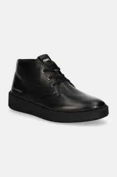 Karl Lagerfeld pantofi FLINT barbati, culoarea negru, KL53330 imagine