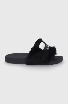 Karl Lagerfeld Papuci de casa culoarea negru imagine