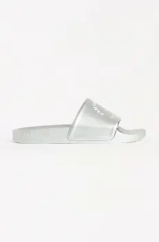 Karl Lagerfeld papuci KONDO 2.0 femei, culoarea argintiu, KL80908A imagine