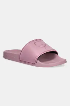 Karl Lagerfeld papuci KONDO 2.0 femei, culoarea auriu, cu toc drept, KL80919M imagine