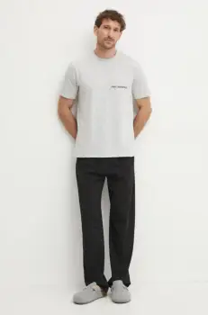 Karl Lagerfeld pijama barbati, culoarea gri, melanj, A1M45013 imagine
