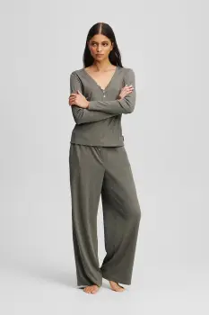 Karl Lagerfeld pijama culoarea maro, A3W45005 imagine