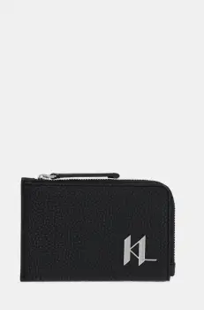 Karl Lagerfeld portofel barbati, culoarea negru, A1M32097 imagine