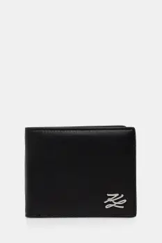 Karl Lagerfeld portofel culoarea negru, A4M32057 imagine