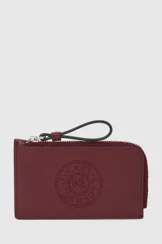 Karl Lagerfeld portofel de piele culoarea bordo, A4W32024 imagine
