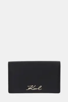 Karl Lagerfeld portofel de piele K/SIGNATURE culoarea negru, B1W32035 imagine