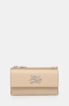 Karl Lagerfeld portofel femei, culoarea bej, A1W32058 imagine